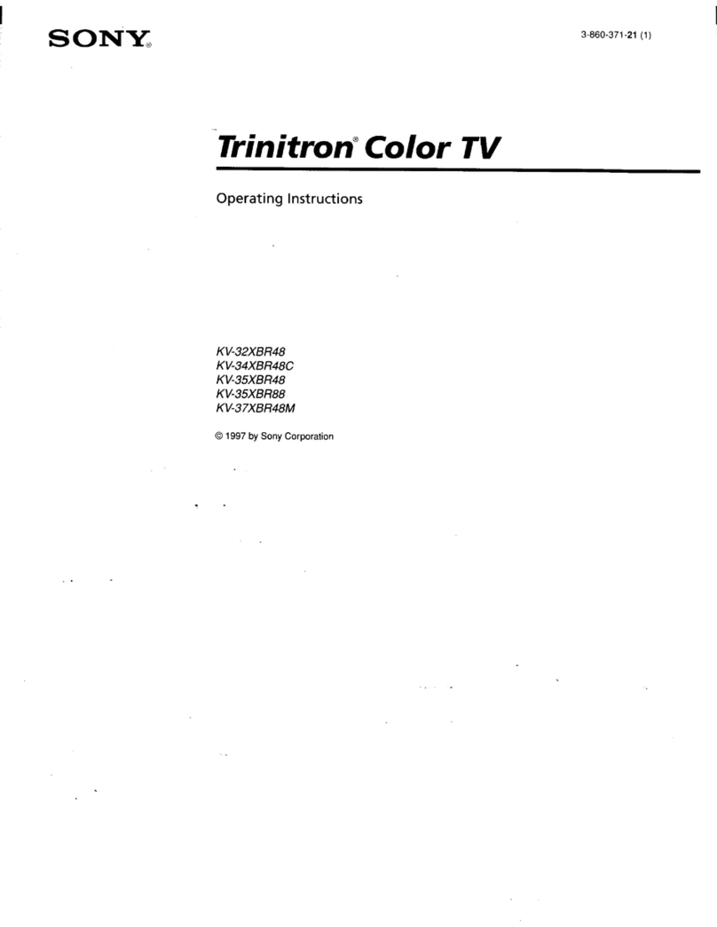 Sony KV-32XBR48 - 32" Xbr Television User manual