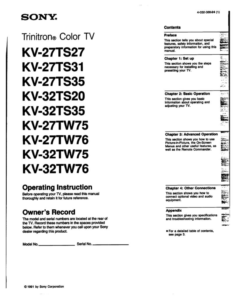 Sony Trinitron KV-32TS35 User manual