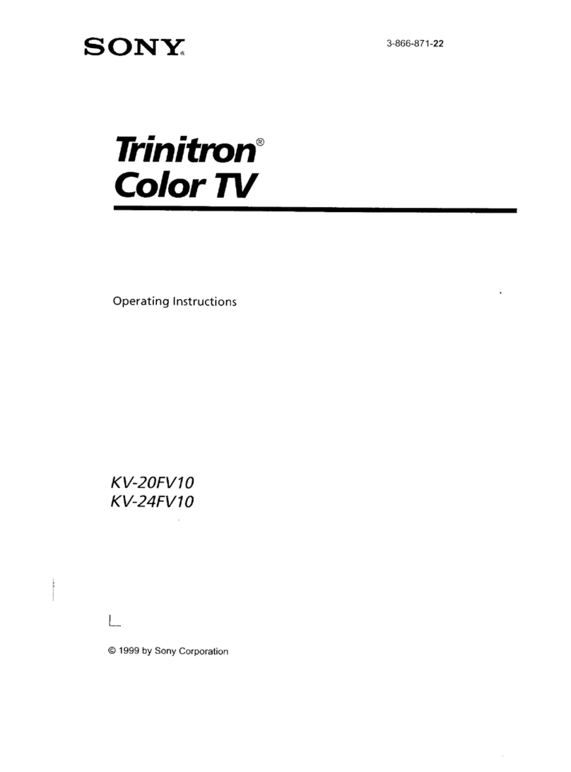Sony Trinitron KV-20FV10 User manual