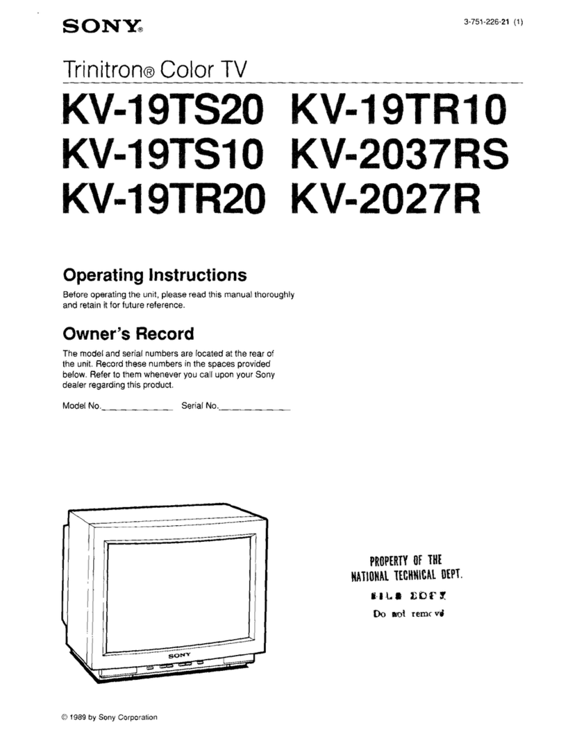 Sony KV-19TS20 User manual