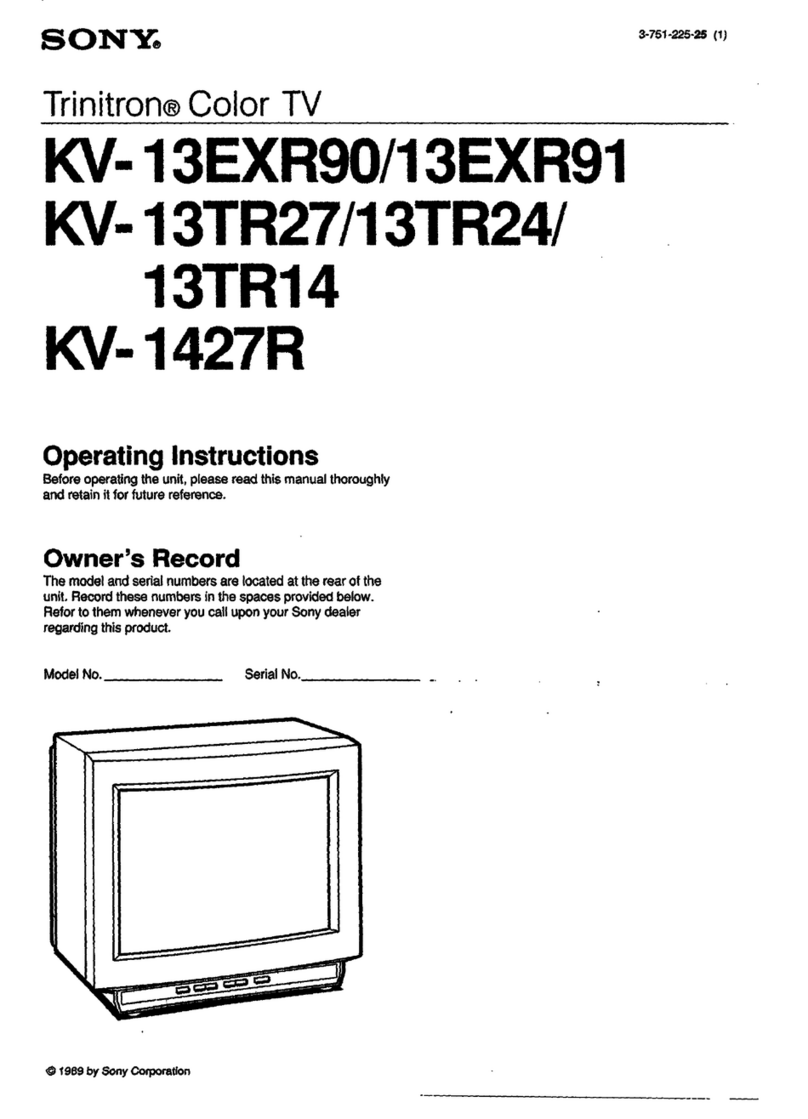 Sony KV-13TR14 User manual
