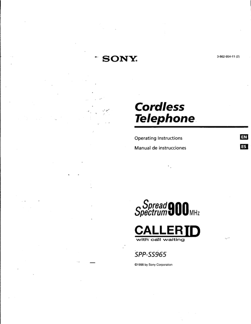 Sony SPP-SS965 - Cordless Telephone User manual