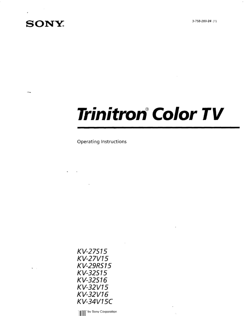 Sony Trinitron KV-27S15 operating instructions