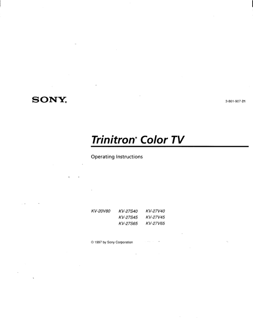 Sony KV-20V80 Trinitron User manual