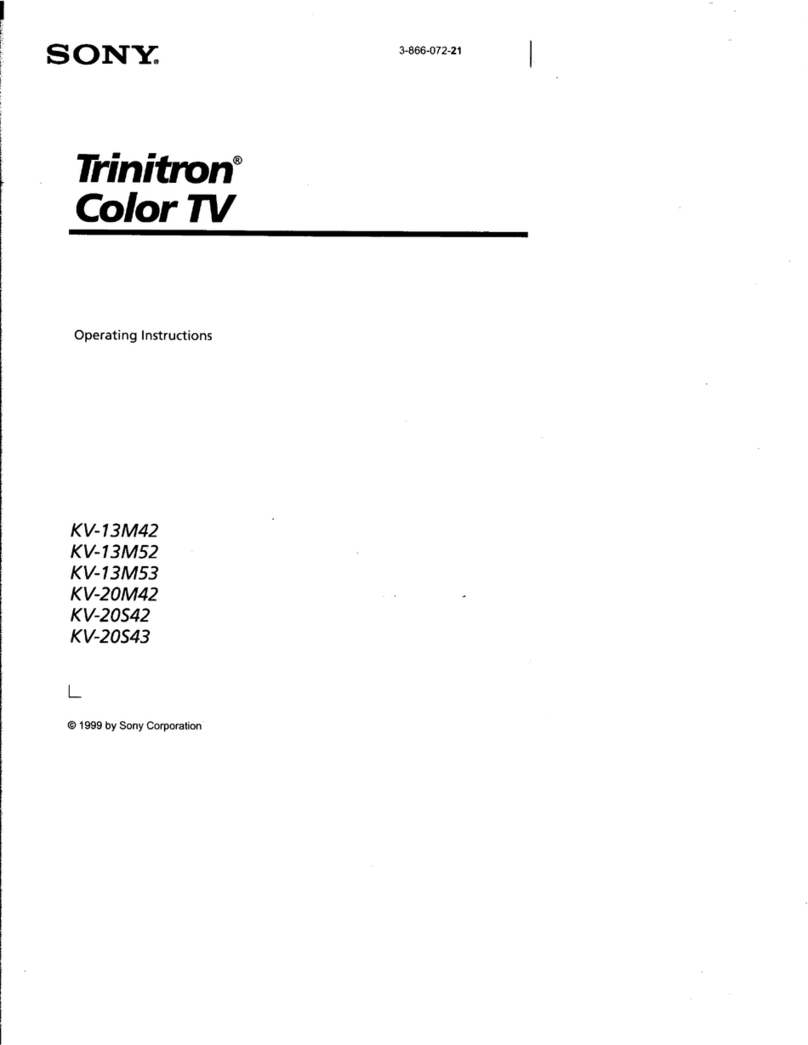 Sony Trinitron KV-20S43 User manual