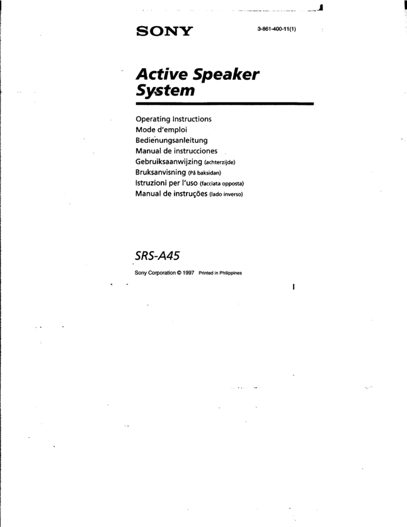 Sony SRS-A45 User manual