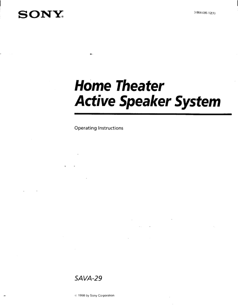 Sony SA-VA29 User manual
