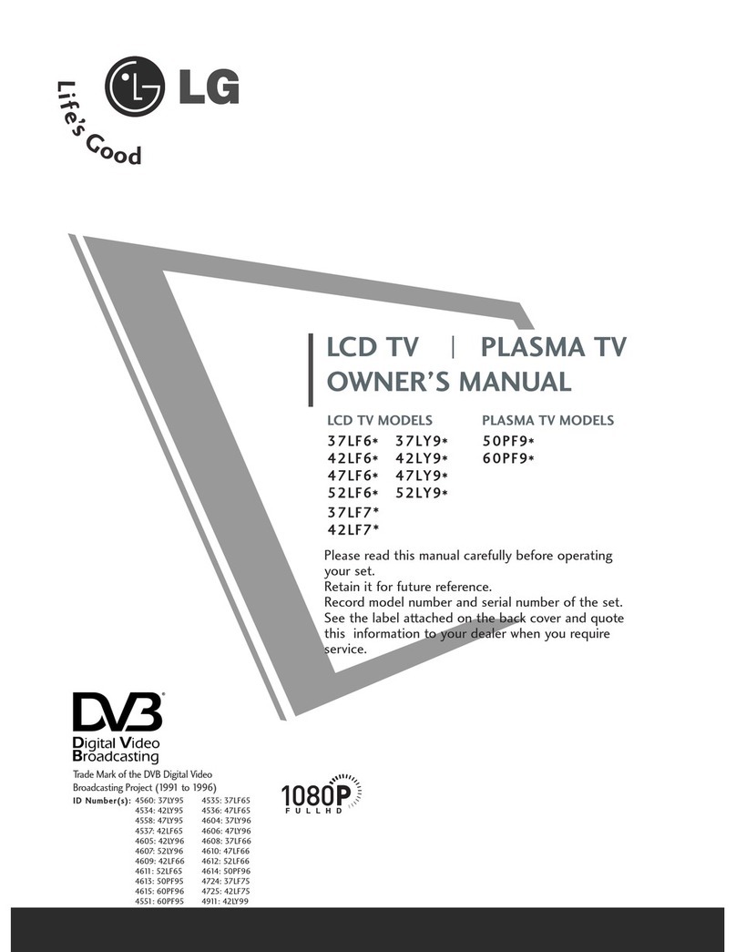 LG 60PF95 owner's manual