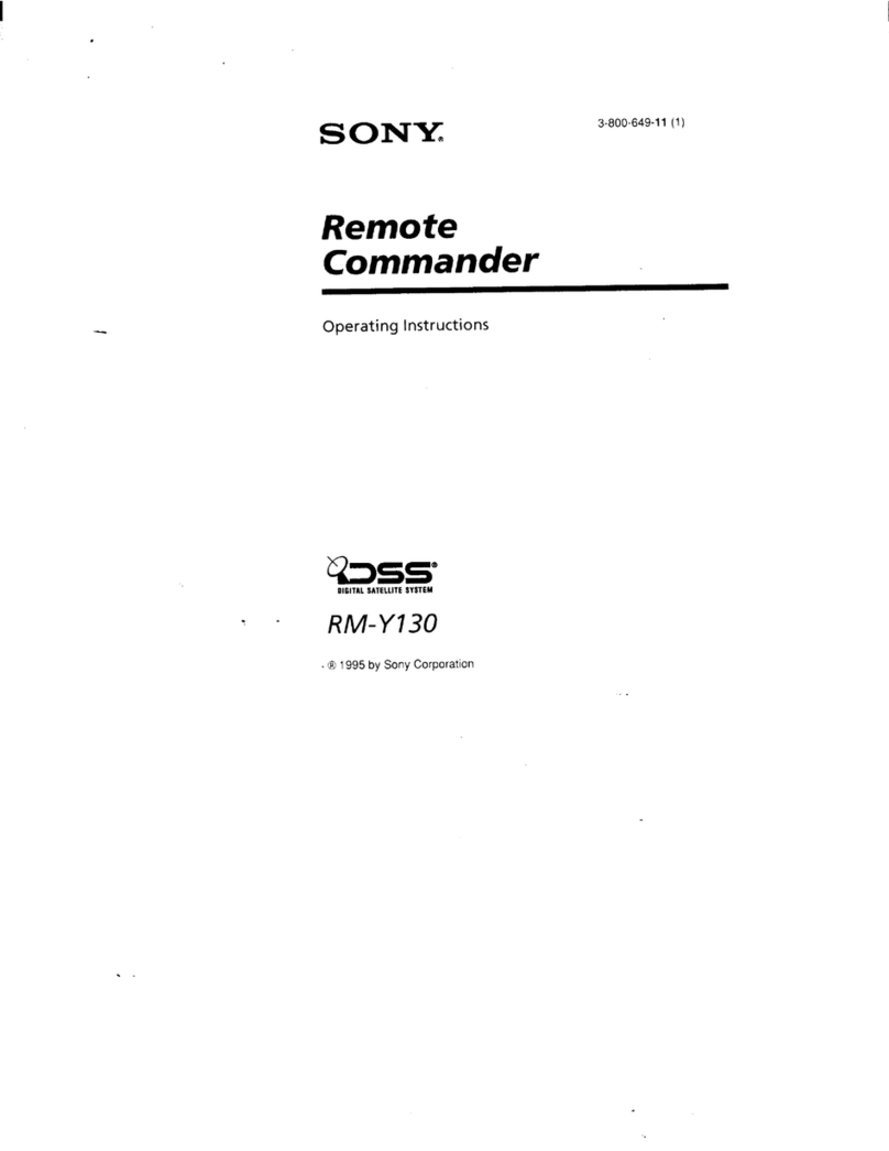 Sony RM-Y130 User manual