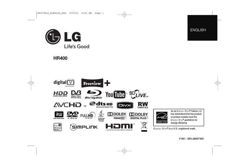 LG HR400 manual