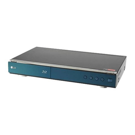 LG BD390 -  Blu-Ray Disc Player owner's manual