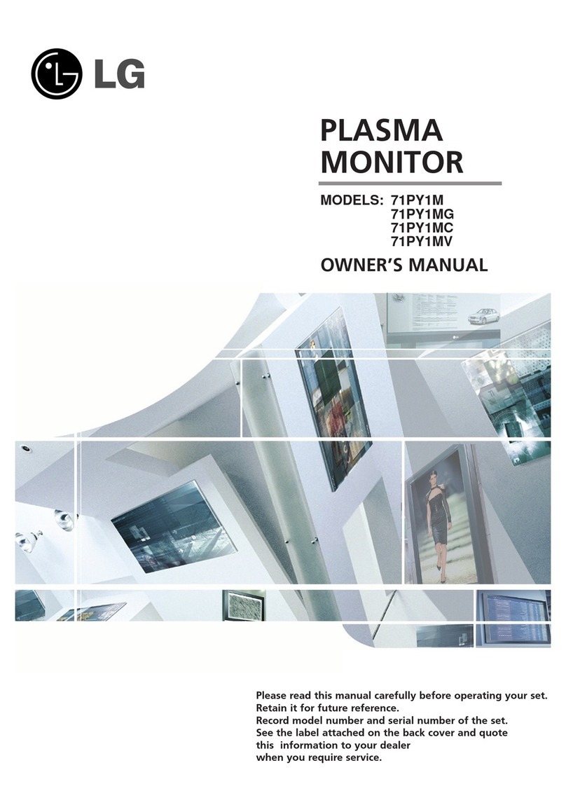 LG 71PY1M -  - 71" Plasma Panel User manual