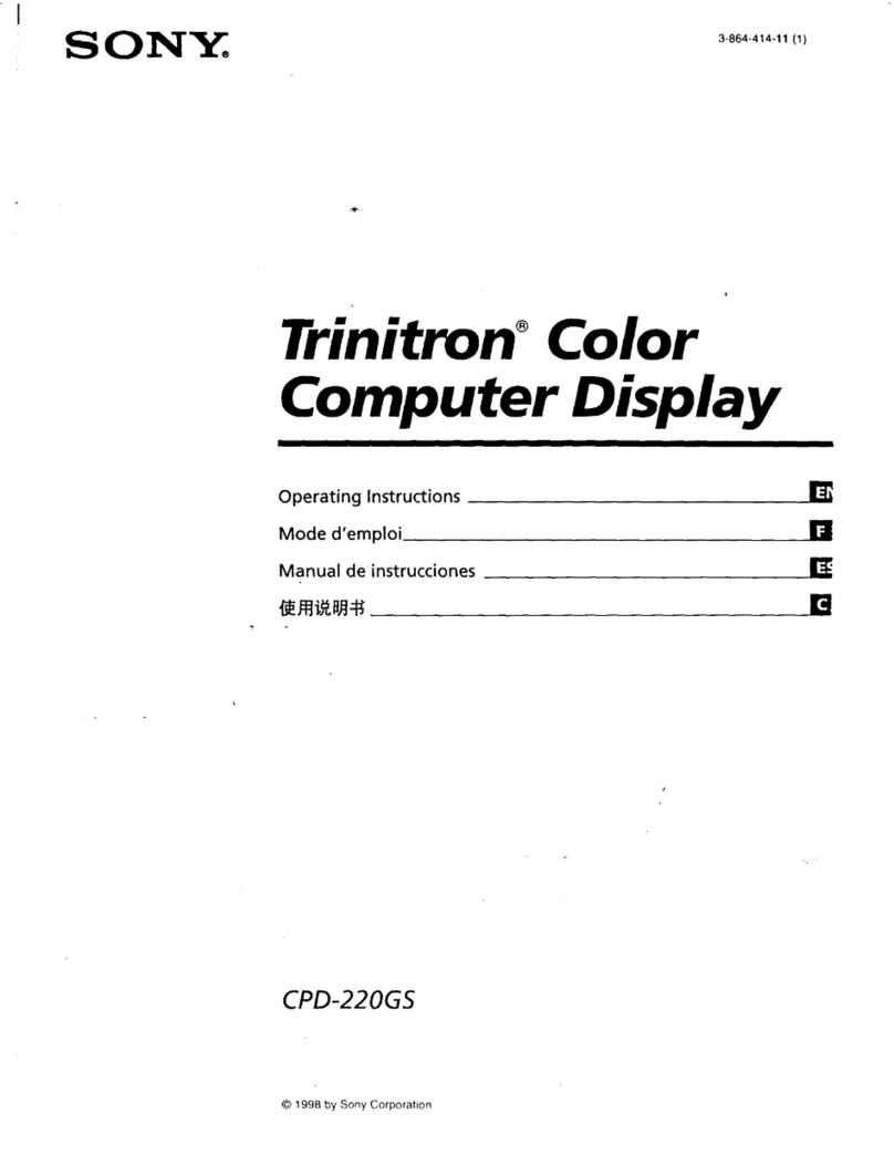 Sony Trinitron CPD-220GS User manual