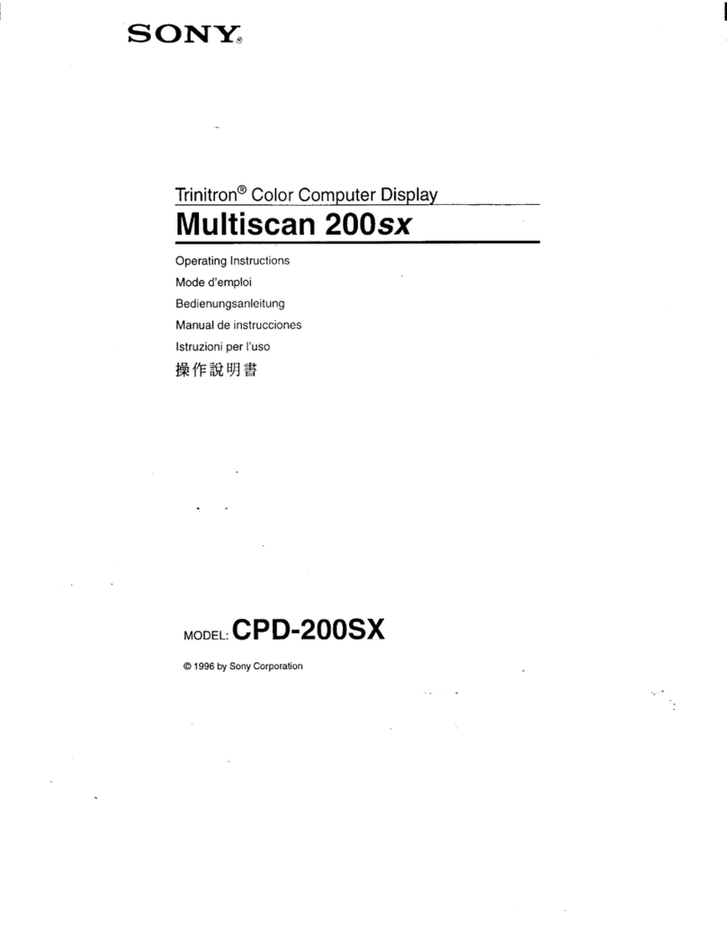 Sony Trinitron CPD-200SX User manual