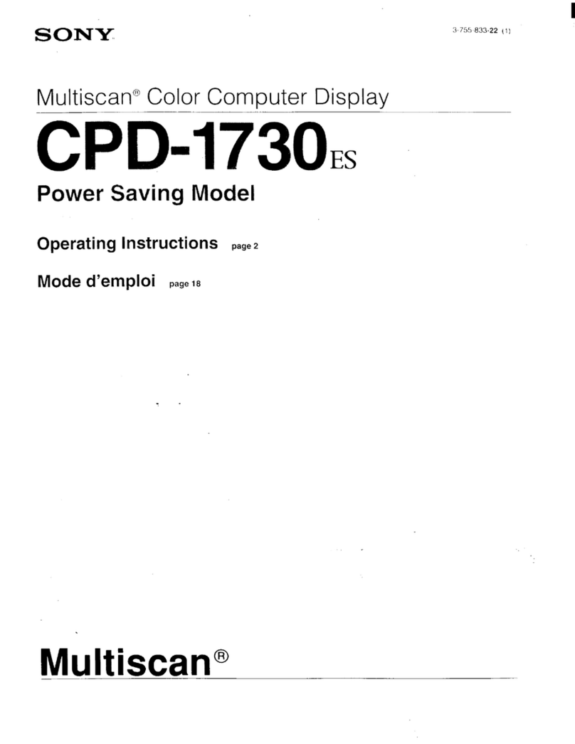 Sony CPD-1730 User manual