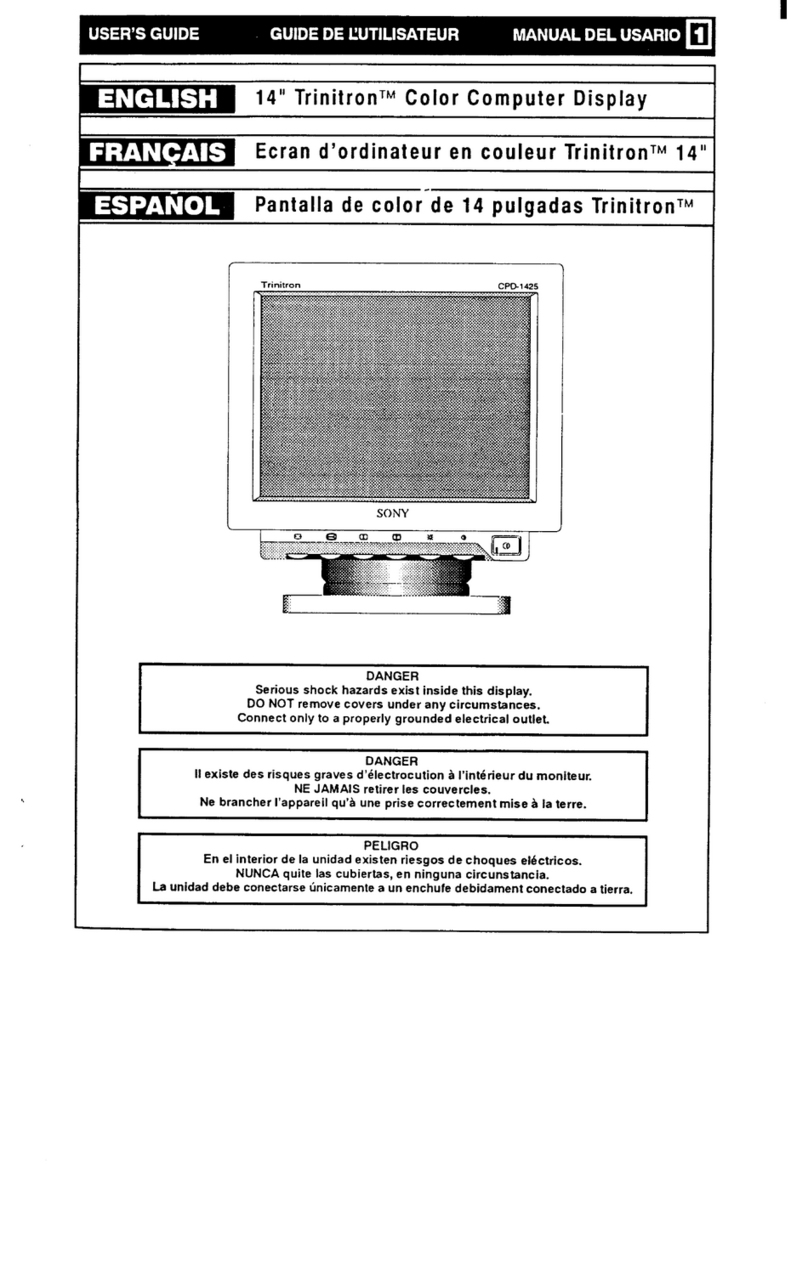 Sony CPD-1425 User manual