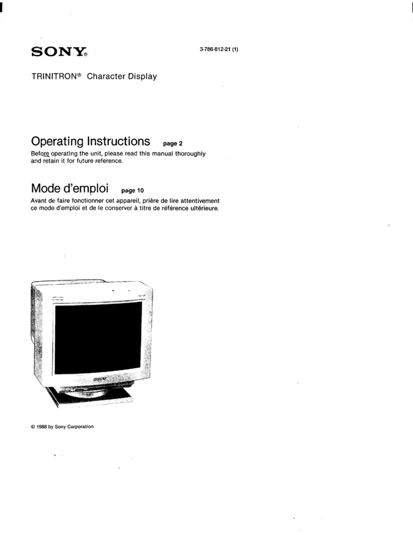 Sony Trinitron CPD-1320UC2 User manual
