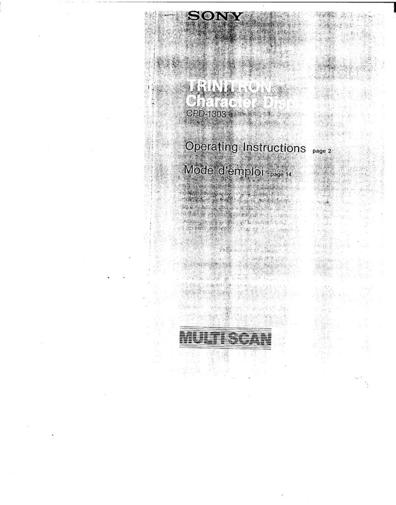Sony Trinitron CPD-1303 User manual