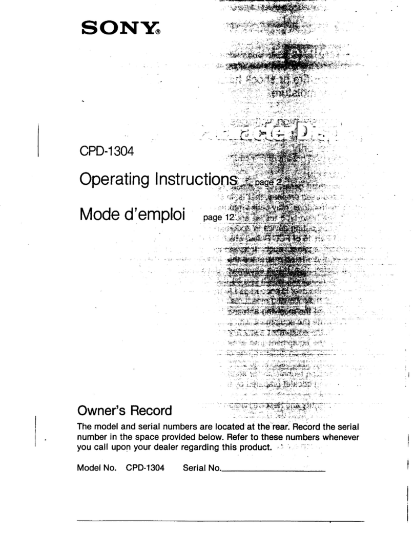 Sony CPD-1304C Operating Instructions  (primary... User manual