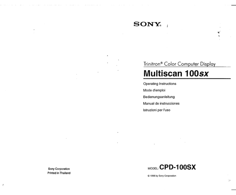Sony CPD-100SX User manual
