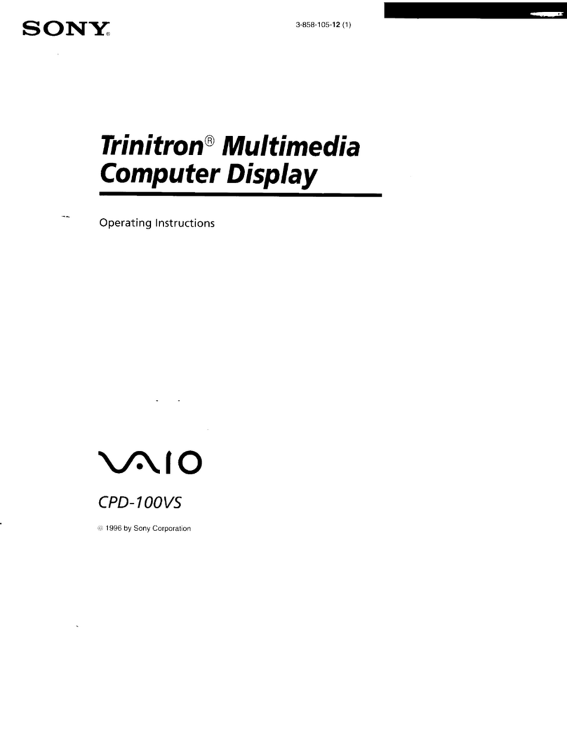 Sony VAIO CPD-100VS User manual Sony VAIO CPD-100VS User manual