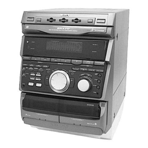 Sony MHC-RXD9 - 3 Cd Mini System operating instructions