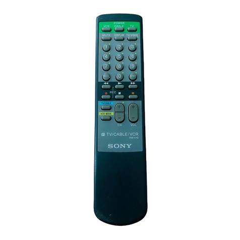 Sony RM-V10 operating instructions