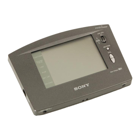 Sony RM-TP504 User manual