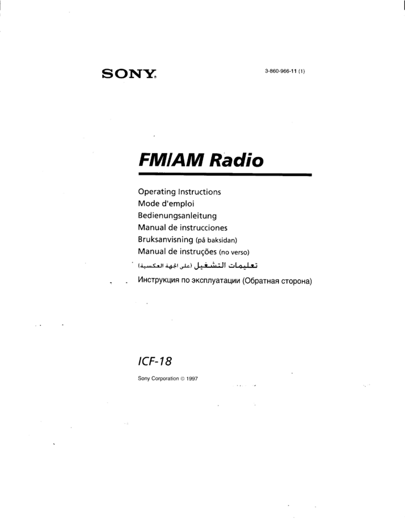 Sony ICF-18 User manual