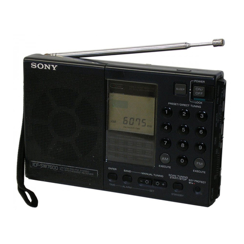 Sony ICF-SW7600 operating instructions