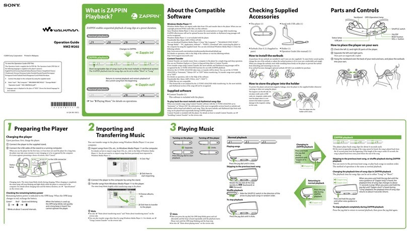 Sony NWZ-W202 User manual