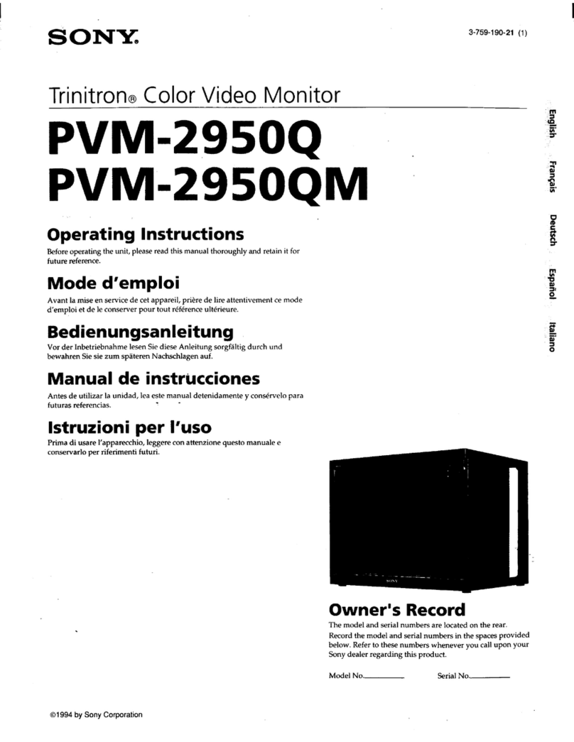 Sony PVM-2950Q User manual