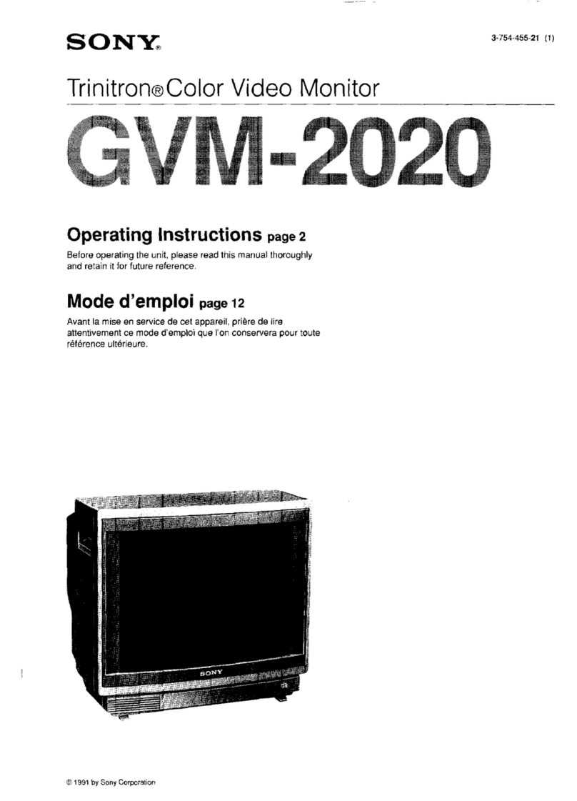 Sony Trinitron GVM-2020 User manual
