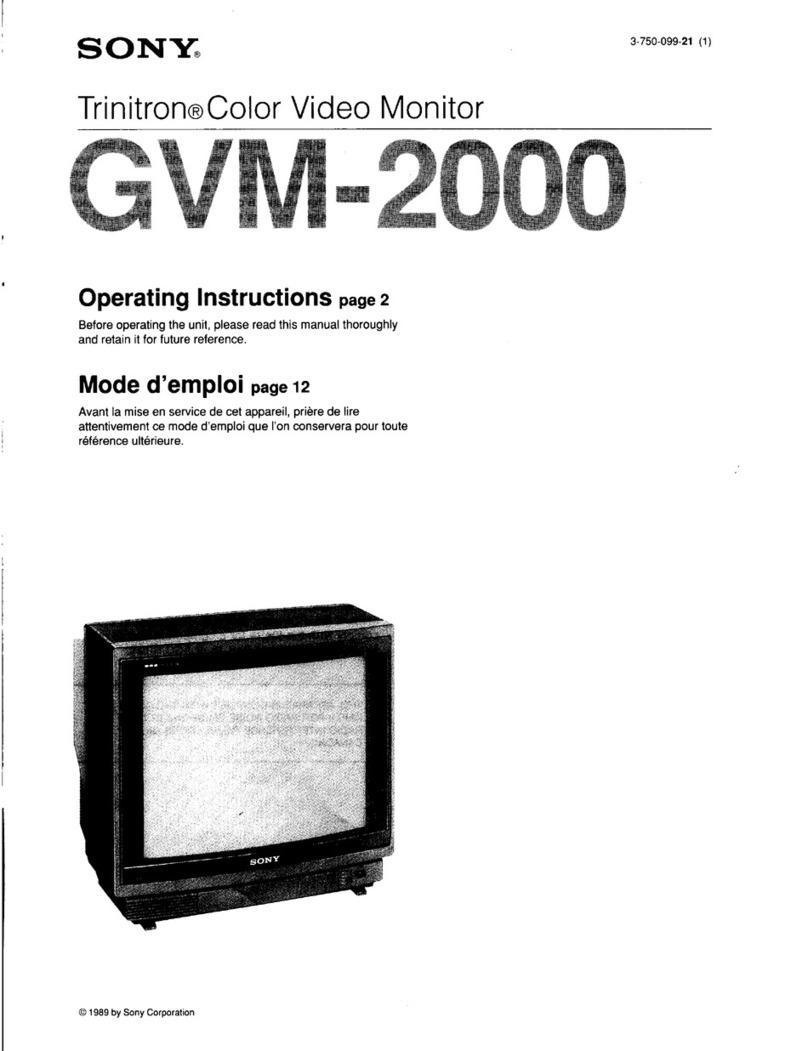 Sony Trinitron GVM-2000 User manual