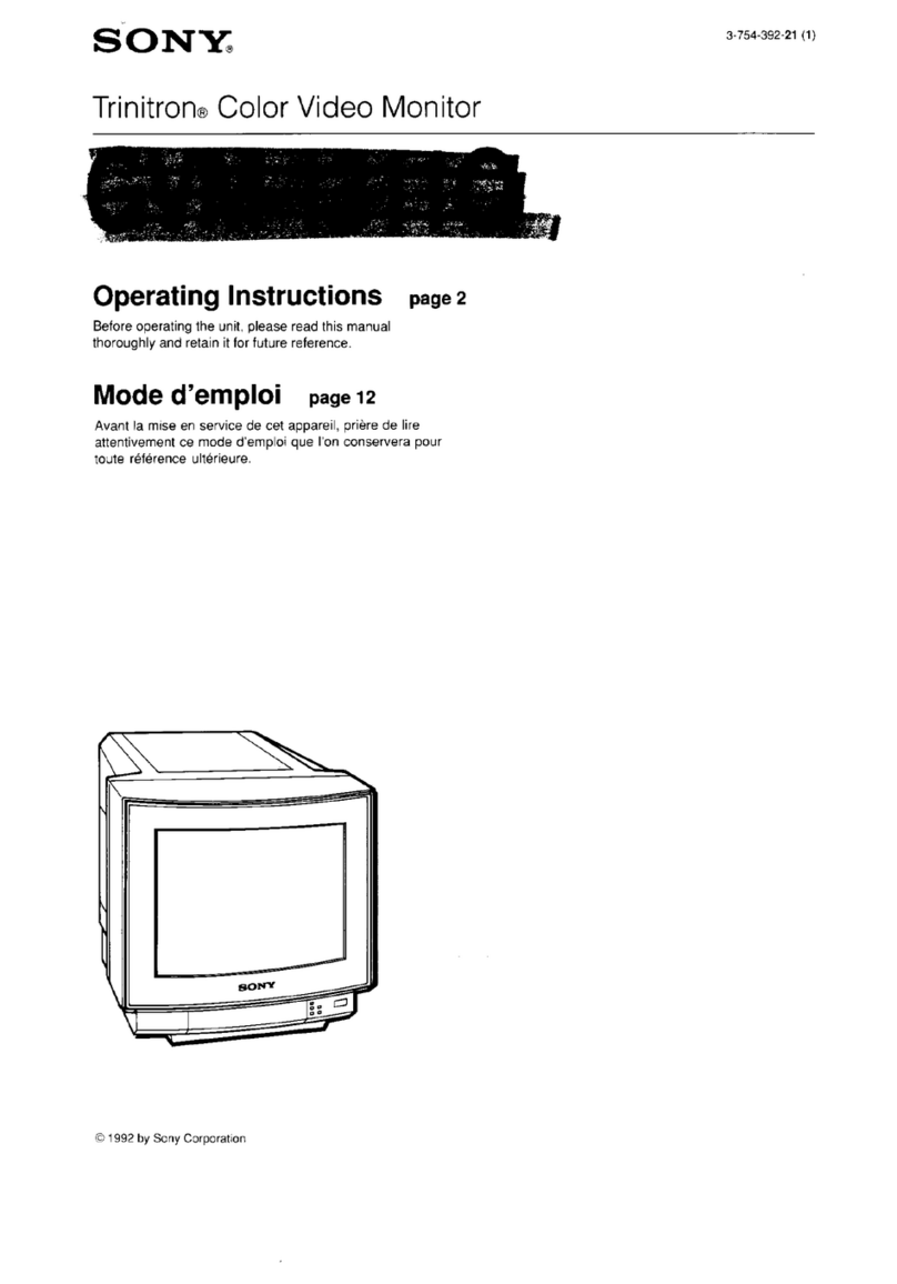 Sony Trinitron GVM-1311Q User manual