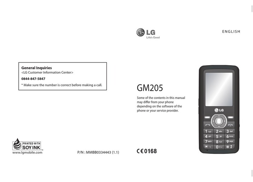 LG GM205 User manual
