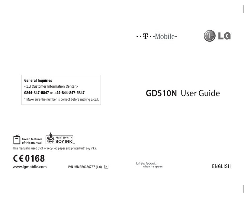 LG GD510NGO User manual