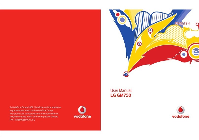 LG Vodafone GM750 User manual