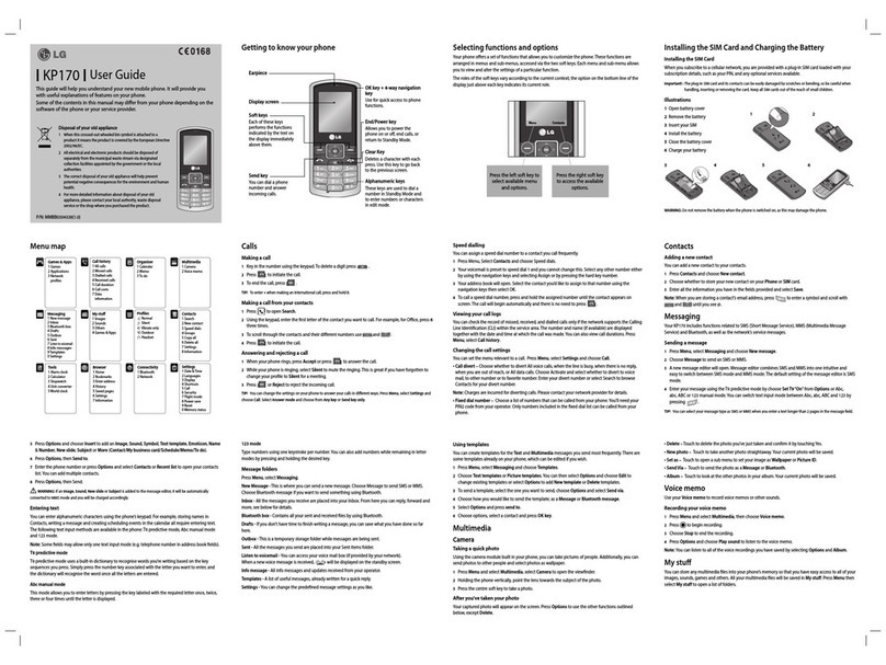 LG KP170 User manual