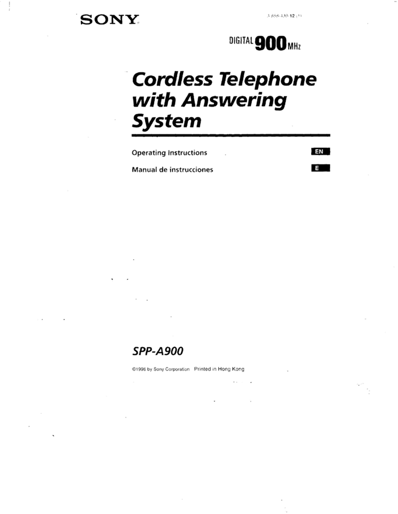 Sony SPP-A900 Primary User manual
