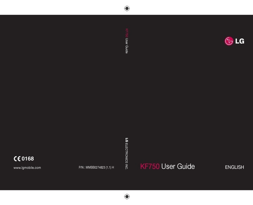 LG Secret KF750 User manual