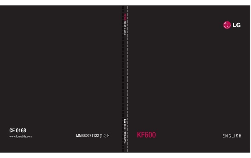 LG KF600GO User manual