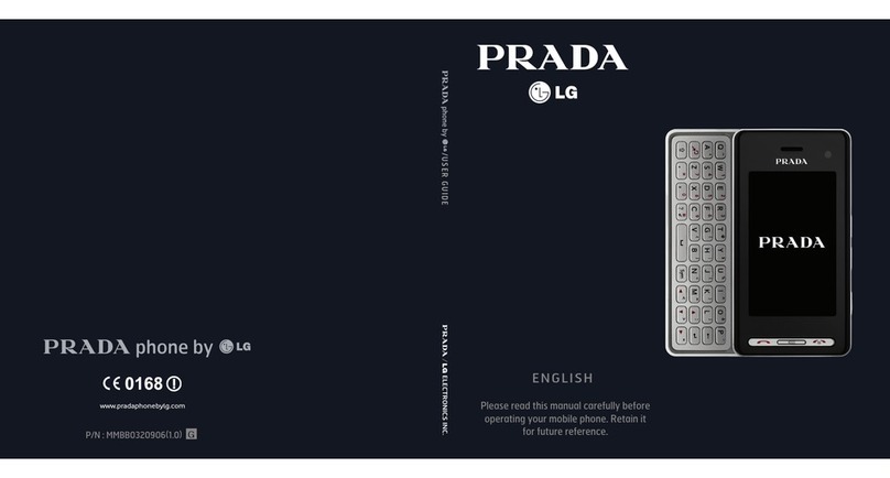 LG Prada KF900 User manual