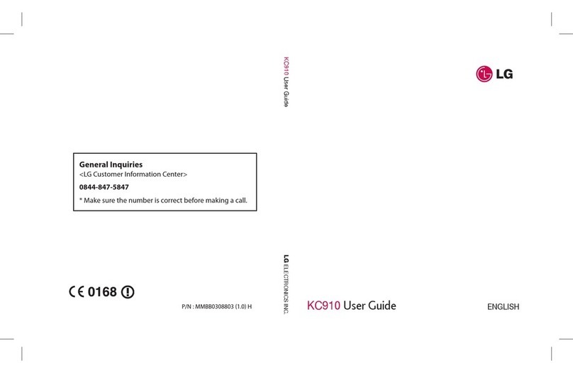 LG Renoir KC910 User manual