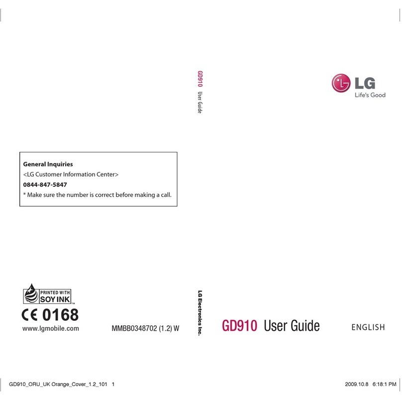 LG GD910 User manual