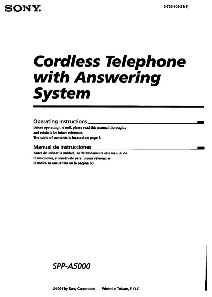 Sony SPP-A5000 User manual