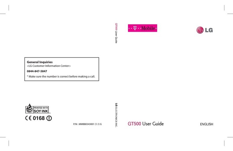 LG GT500 User manual