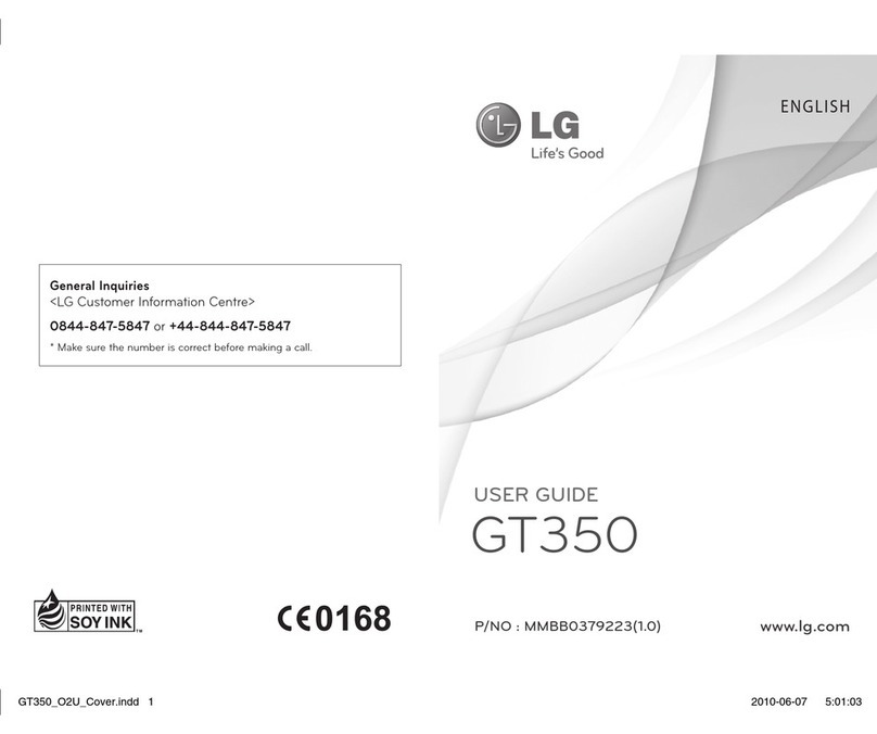 LG GT350 User manual