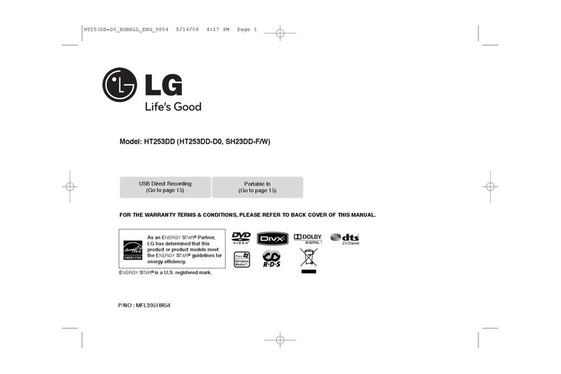 LG HT253DD User manual
