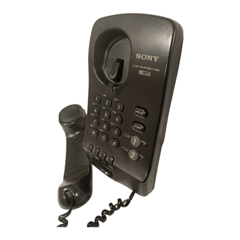 Sony IT-M10 - Telephone User manual Sony IT-M10 - Telephone User manual